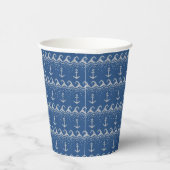 Gobelets En Papier Motif Nautique Knit (Droite)