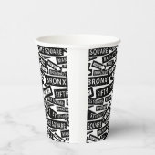 Gobelets En Papier Motif noir et blanc de New York (Droite)