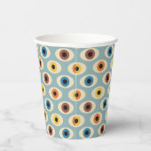 Gobelets En Papier Motif oculaire rétro (Droite)