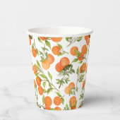 Gobelets En Papier Motif orange Cutie (Gauche)
