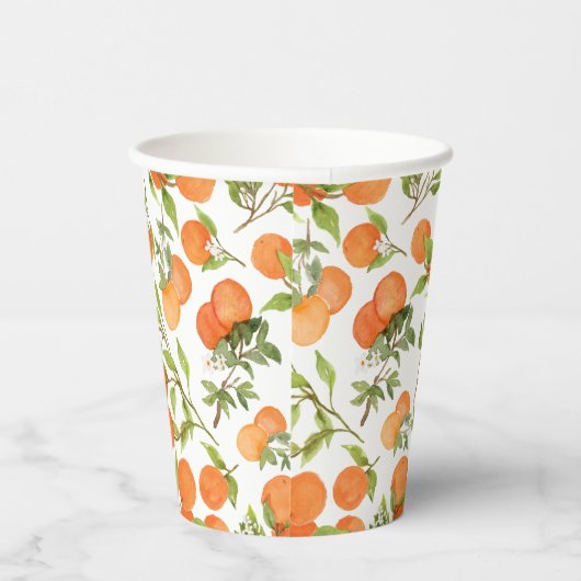 Gobelets En Papier Motif orange Cutie (Droite)
