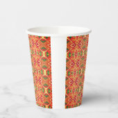 Gobelets En Papier Motif orange et vert (Gauche)
