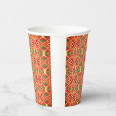 Gobelets En Papier Motif orange et vert (Droite)