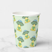 Gobelets En Papier Motif OVNI vert (Droite)
