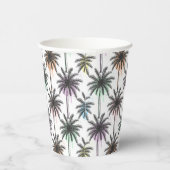 Gobelets En Papier Motif Paint Drop Palm Tree (Droite)