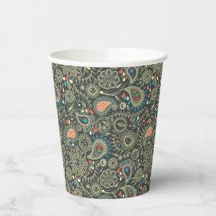 Gobelets En Papier Motif Paisley 3