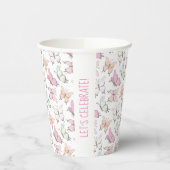 Gobelets En Papier Motif papillon (Gauche)