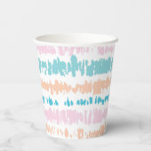 Gobelets En Papier Motif Pastel Batik (Verso)