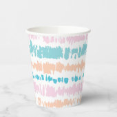 Gobelets En Papier Motif Pastel Batik (Gauche)