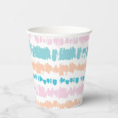 Gobelets En Papier Motif Pastel Batik (Droite)