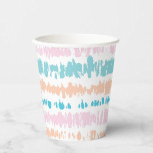 Gobelets En Papier Motif Pastel Batik