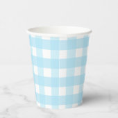 Gobelets En Papier Motif Pastel Blue En vichy (Droite)