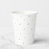 Gobelets En Papier Motif Pastel Triangle (Gauche)