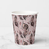 Gobelets En Papier Motif Peacock (Verso)