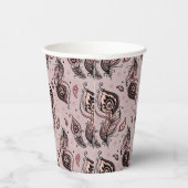 Gobelets En Papier Motif Peacock (Droite)