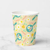 Gobelets En Papier Motif petit-déjeuner (Verso)