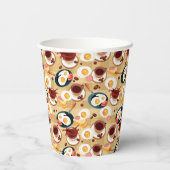Gobelets En Papier Motif petit-déjeuner 3 (Verso)