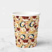 Gobelets En Papier Motif petit-déjeuner 3 (Droite)