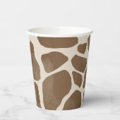 Gobelets En Papier Motif Poster de animal de Giraffe d'aquarelle (Gauche)