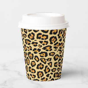 Gobelets En Papier Motif Poster de animal Leopard-25560