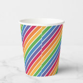 Gobelets En Papier Motif Rainbow Stripes (Droite)