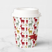 Gobelets En Papier Motif Red Christmas Reindeer#12 ID1009 (Droite)