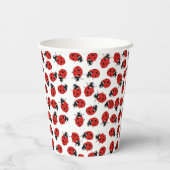 Gobelets En Papier Motif Red Ladybug (Verso)