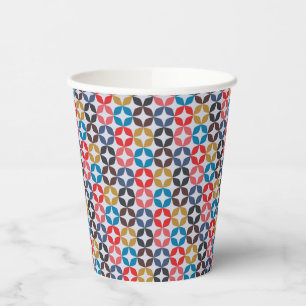 Gobelets En Papier Motif rétro Vintage Star