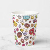 Gobelets En Papier Motif sans couture de donuts (Gauche)