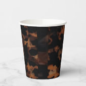 Gobelets En Papier Motif sans fil Tortoiseshell, Chic TortoiseShell (Gauche)