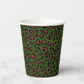 Gobelets En Papier Motif sans voile Leopard (Verso)