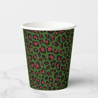 Gobelets En Papier Motif sans voile Leopard
