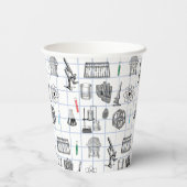 Gobelets En Papier Motif scientifique en chimie scientifique (Verso)