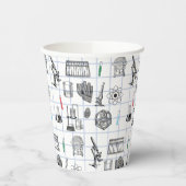 Gobelets En Papier Motif scientifique en chimie scientifique (Gauche)