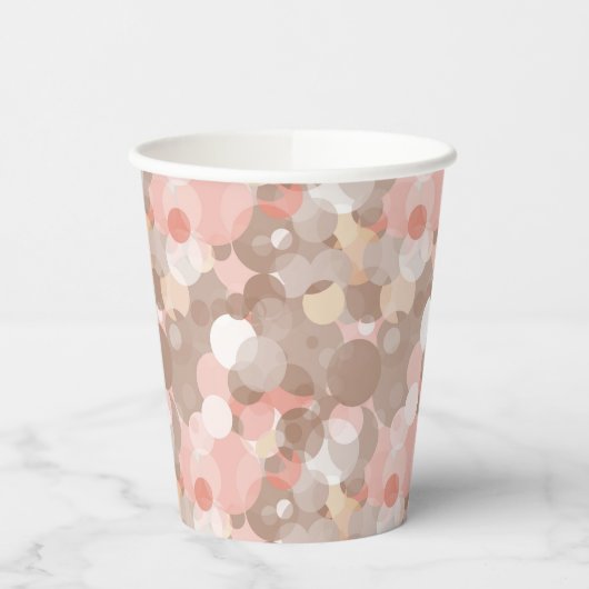 Gobelets En Papier Motif simple - Cercles (Gauche)