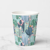 Gobelets En Papier Motif Soft Patel Cactus (Verso)