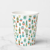 Gobelets En Papier Motif Succulent (Verso)