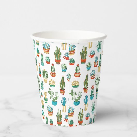Gobelets En Papier Motif Succulent (Droite)