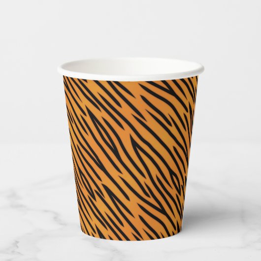 Gobelets En Papier Motif Tiger Stripe (Verso)