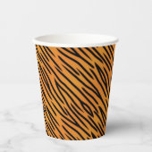 Gobelets En Papier Motif Tiger Stripe (Recto)
