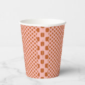 GOBELETS EN PAPIER MOTIF TILES ABSTRAIT. (Droite)