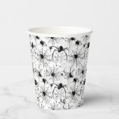 Gobelets En Papier Motif Toile d'araignée Halloween  (Droite)