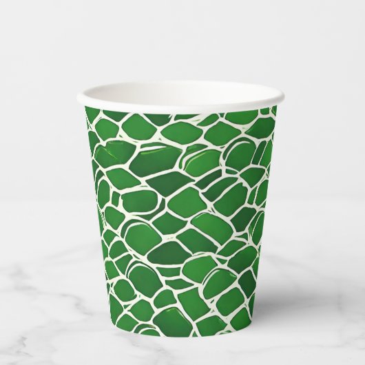 Gobelets En Papier Motif Tortue Shell (Recto)