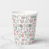 Gobelets En Papier Motif touristique Pastel (Droite)