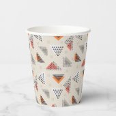 Gobelets En Papier Motif triangle géométrique (Verso)