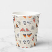 Gobelets En Papier Motif triangle géométrique (Droite)