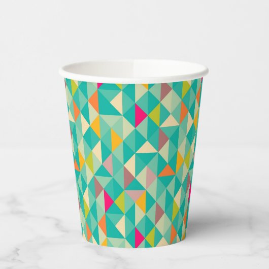 Gobelets En Papier Motif triangles (Gauche)