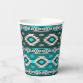Gobelets En Papier Motif tribal ethnique du sud-ouest. (Gauche)