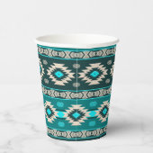 Gobelets En Papier Motif tribal ethnique du sud-ouest. (Droite)