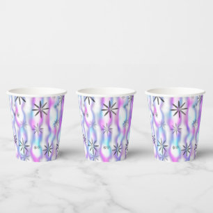 Gobelets En Papier Motif Vagues Étoilées Envoûtantes
